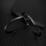 Парные браслеты из ювелирной стали с гравировкой Black — изображение 6
